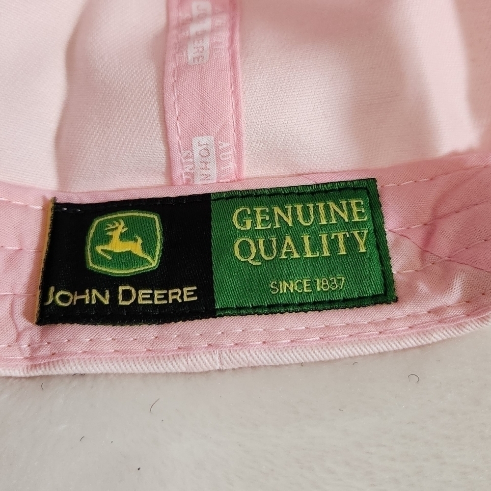 John Deere Soft Pink Baseball Hat Cap NWT - Picture 14 of 15